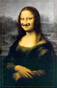 Artigo, o bigode na Monalisa