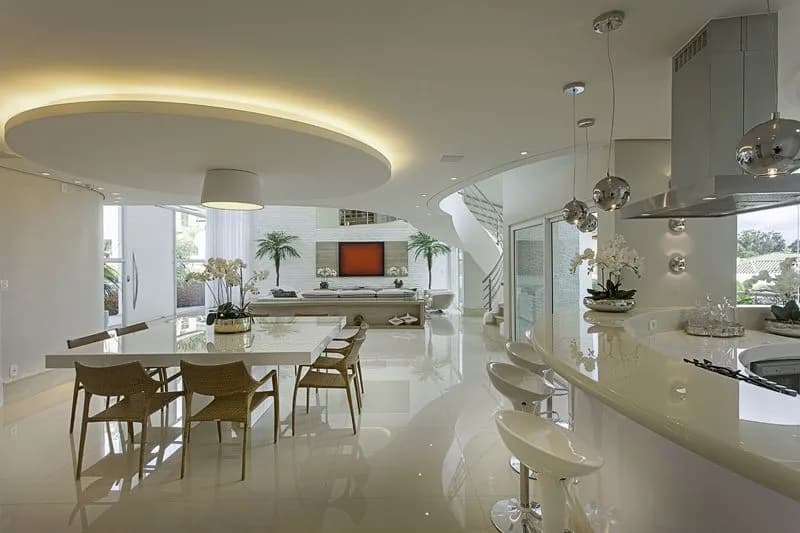 A versatilidade do gesso na arquitetura