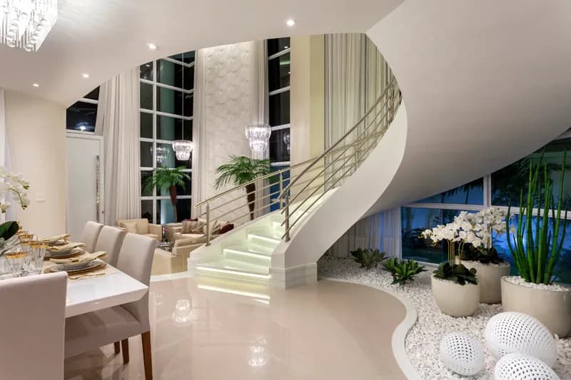 A beleza das escadas contemporâneas