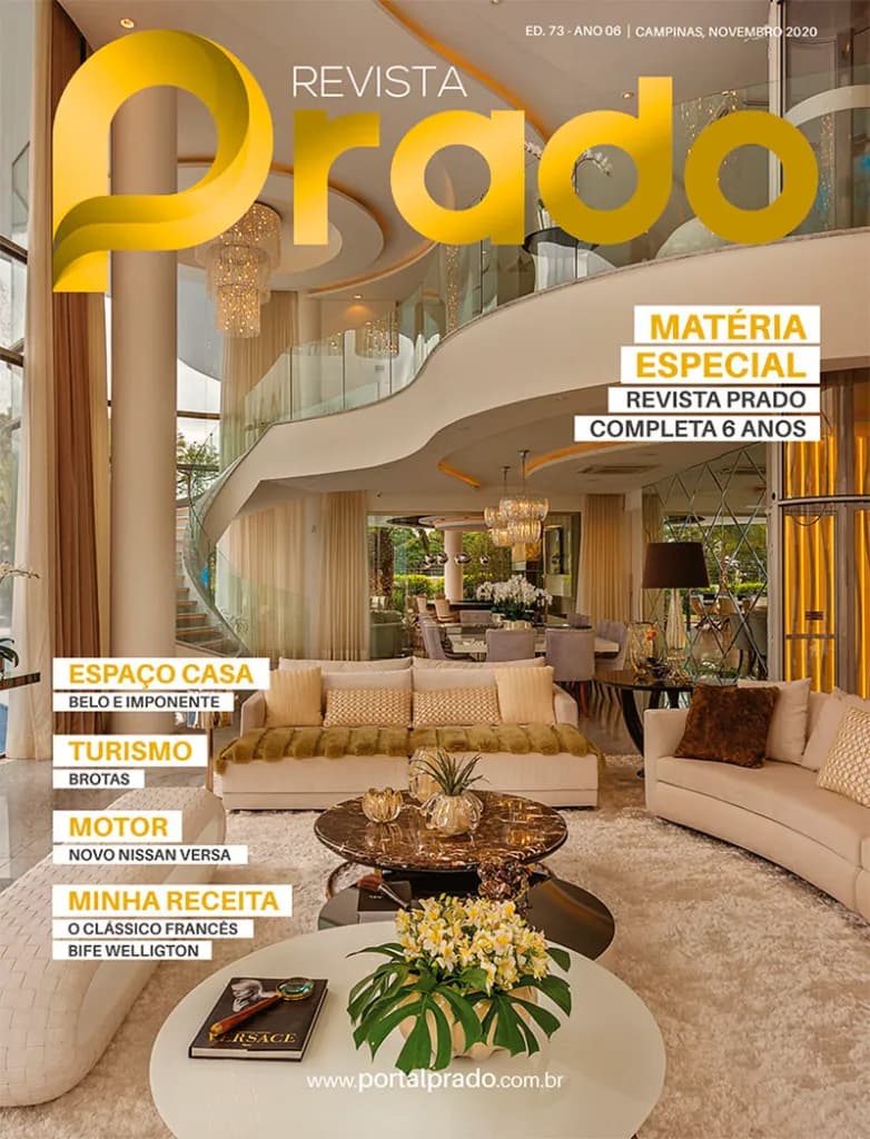Casa Cristal é capa da revista Prado