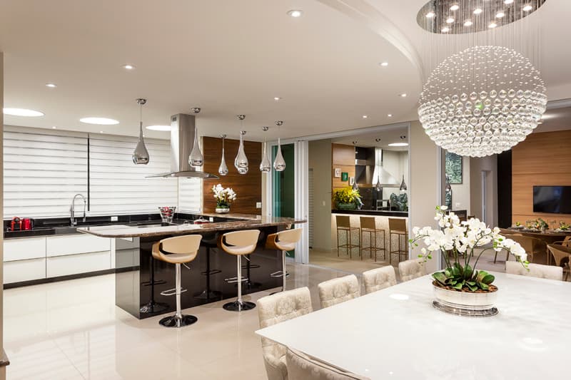 Arquitetura de interiores integrada da Casa Antúrio
