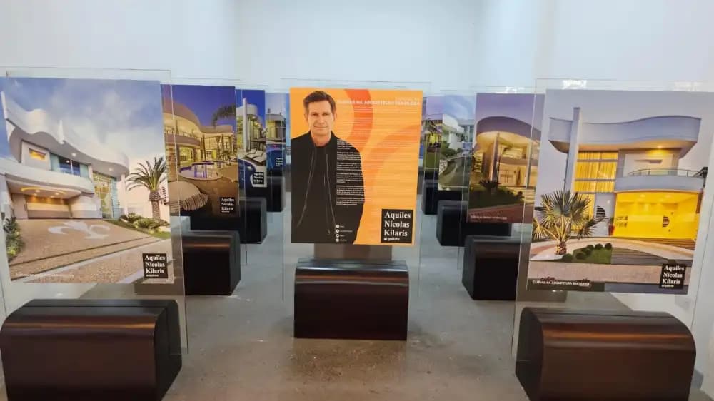 Exposição arquitetônica de Aquiles Nícolas Kílaris chega em Itapecerica da Serra