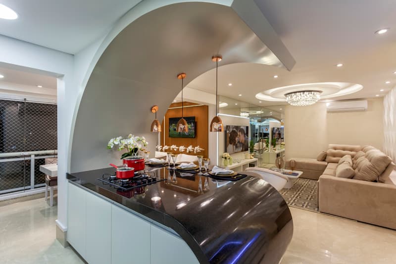 Formas orgânicas na cozinha – design de interiores que encanta