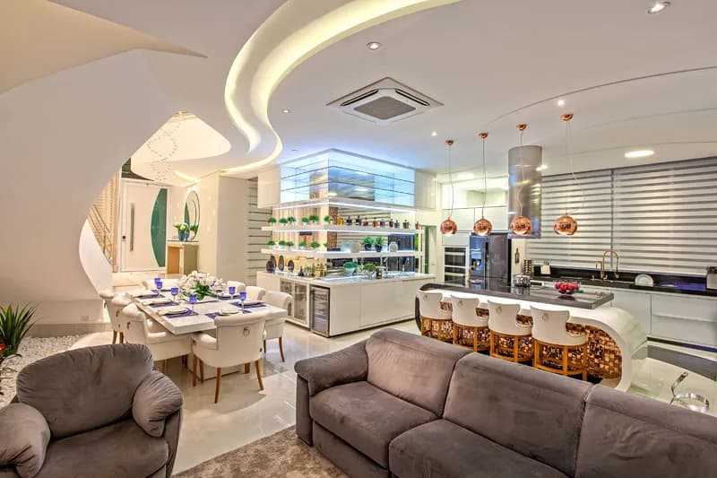 Interior integrado – Casa Safira