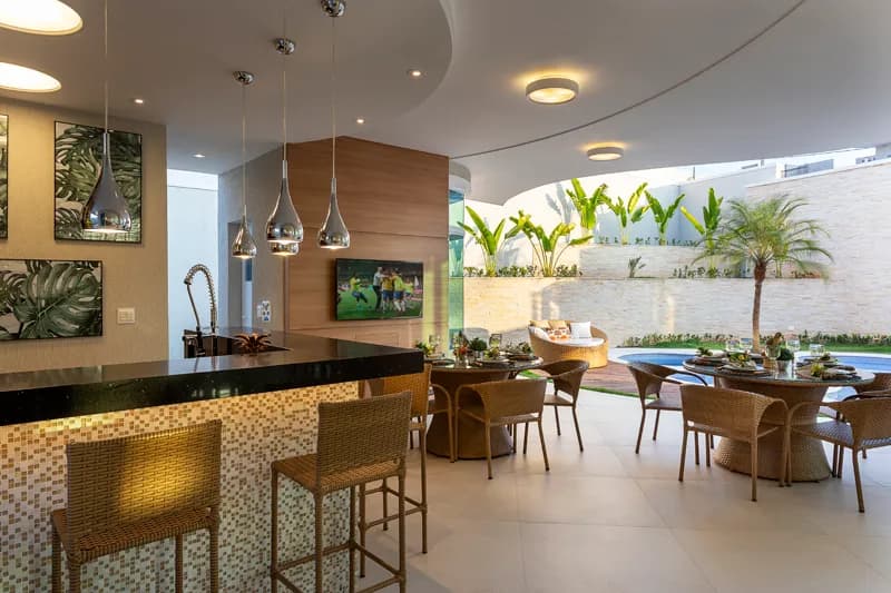 Espaço Gourmet contemporâneo