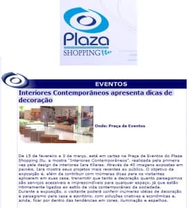 Exposição no Plaza Shopping
