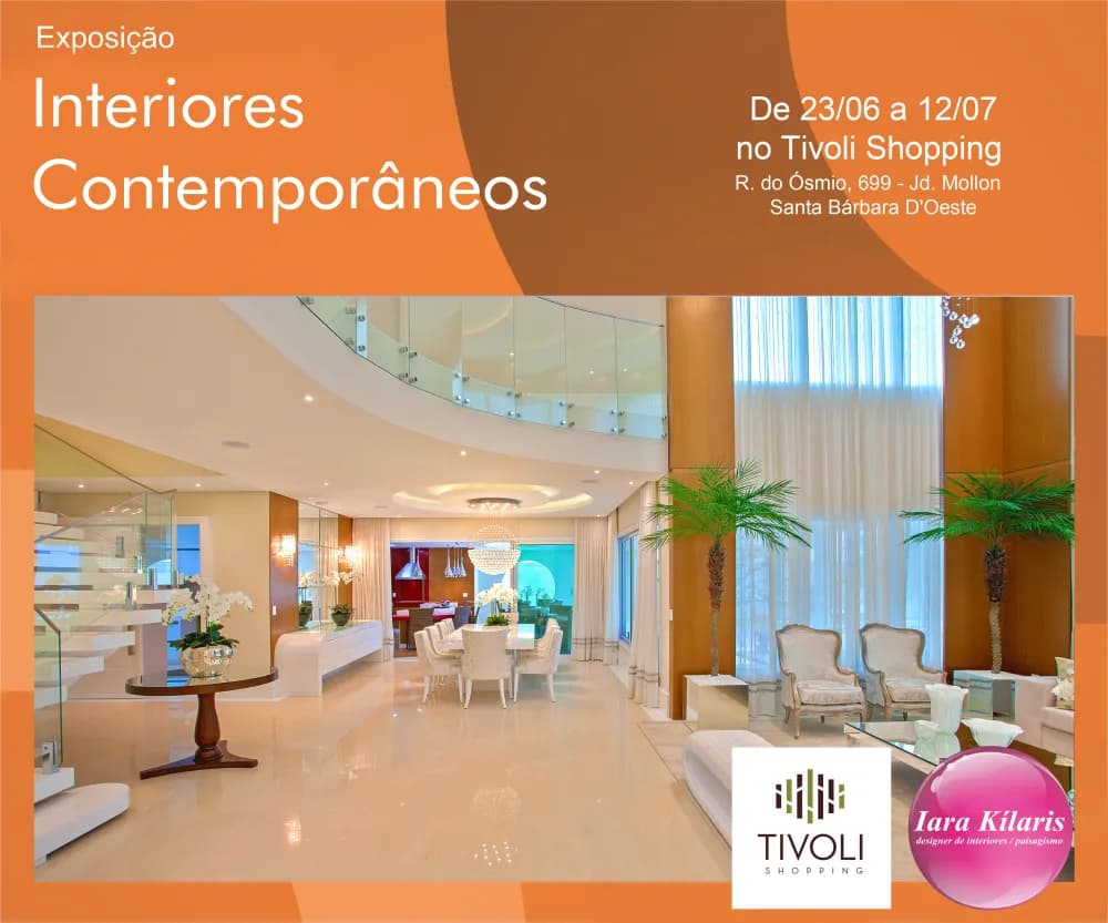 Exposição Interiores Contemporâneos em Santa Bárbara d'Oeste