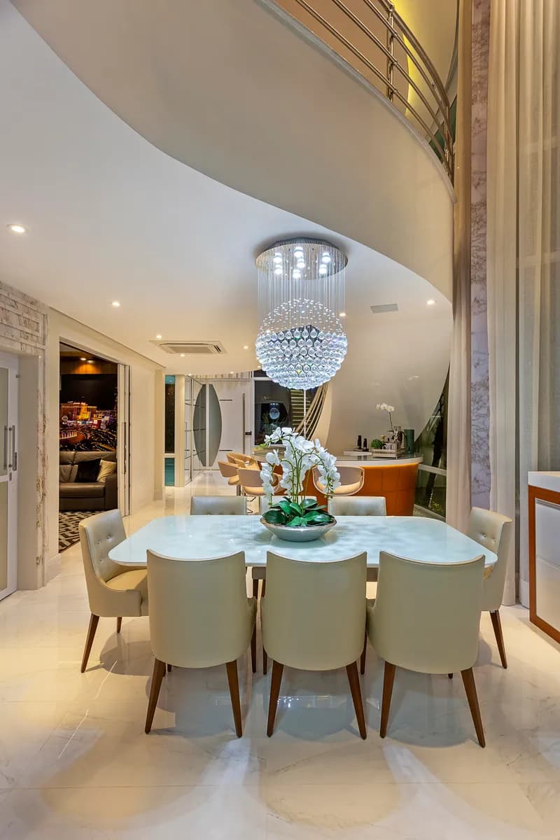 Jantar e living integrados