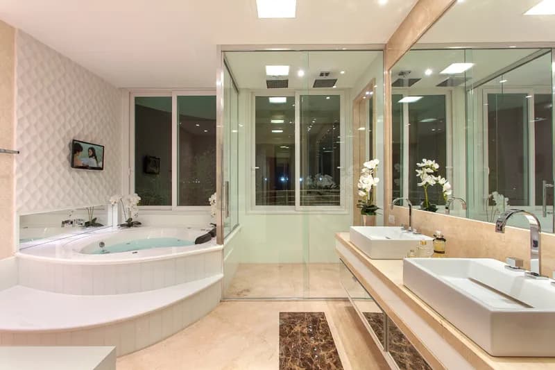 Sala de banho no Paraíso
