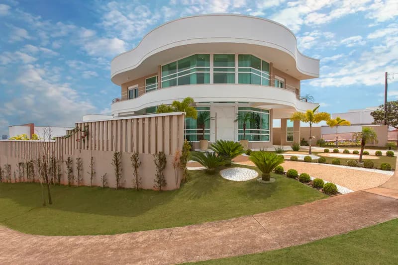 Arquitetura das curvas na fachada