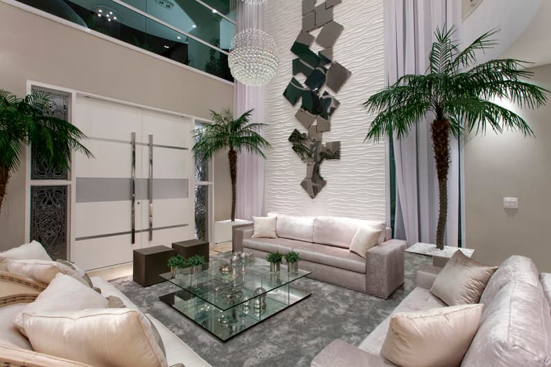 Interior contemporâneo da Casa Buriti