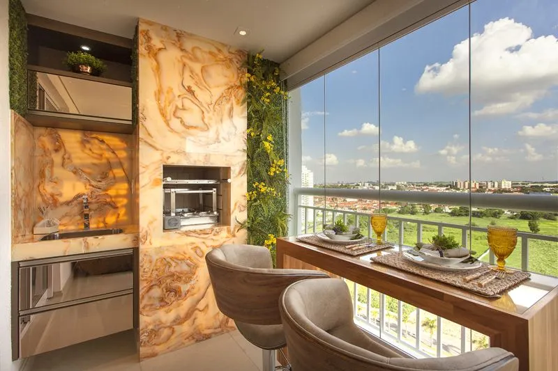 Arquiteto Aquiles Nícolas Kílaris - Apartamento Cavalli - varanda gourmet